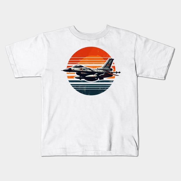 F-16 Kids T-Shirt by Vehicles-Art